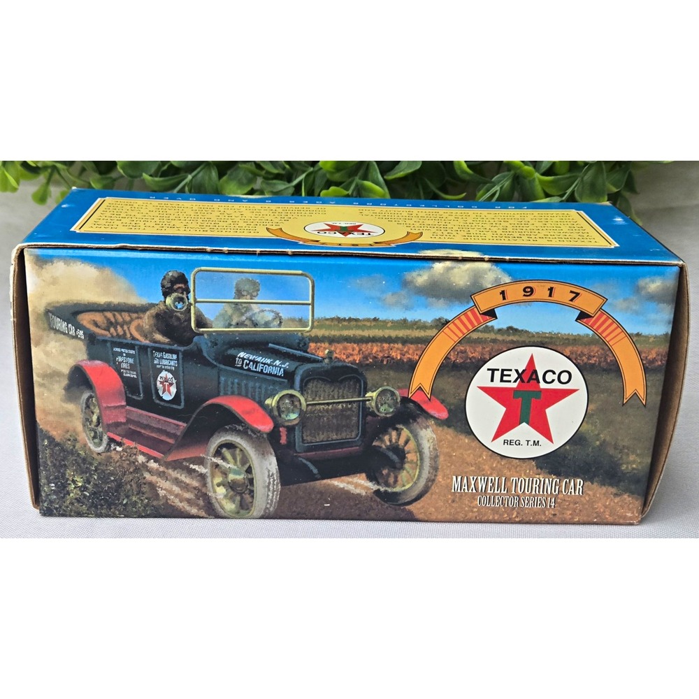 ERTL Texaco 1917 Maxwell Touring Car Collector Series 14 Diecast Bank NIB 1997